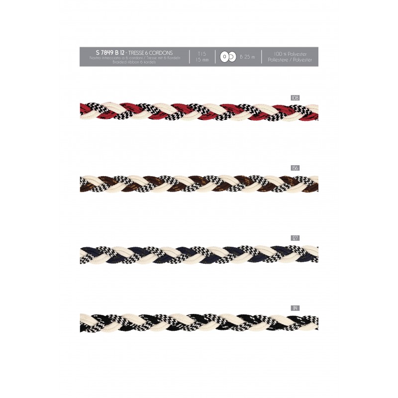 Stephanoise S7849 - TRESSE 6 CORDONS