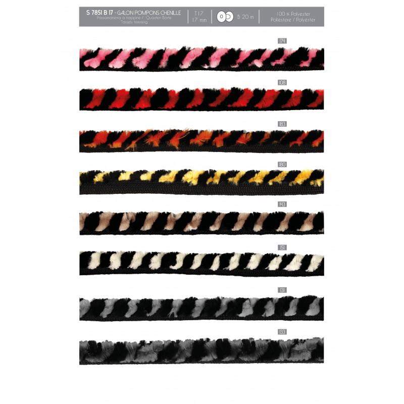 Stephanoise S7851 - GALON POMPONS CHENILLE