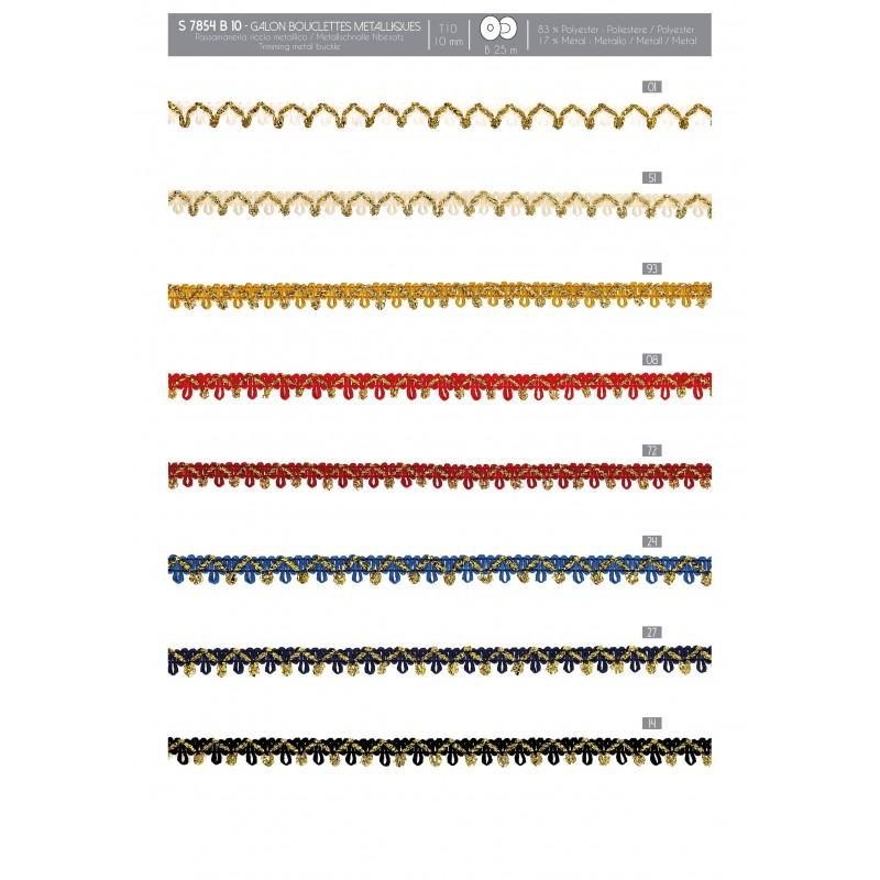 Stephanoise S7854 - GALON BOUCLETTES METALLIQUES