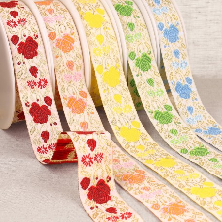 stephanoise S7867 - GALON JACQUARD ROSES