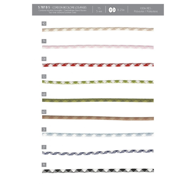 Stephanoise S787 - CORDON BICOLORE LOSANGES