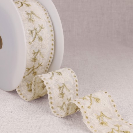 stephanoise S7871 - GALON BRODE FLEURS