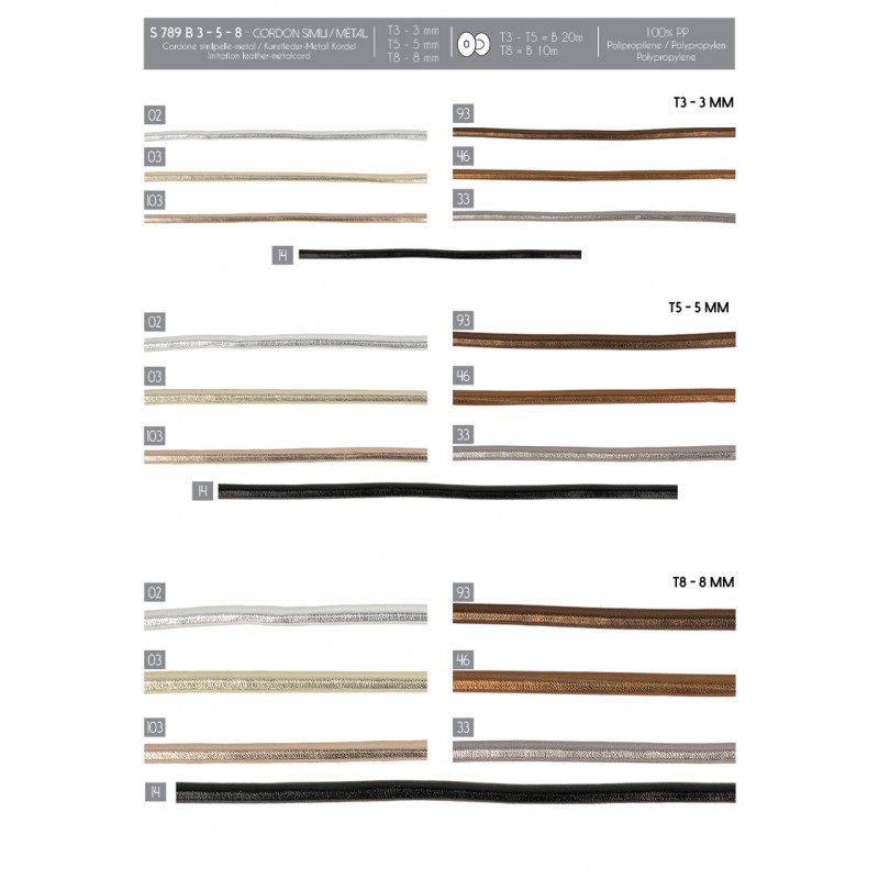 Stephanoise S789 - CORDON SIMILI/MÉTAL