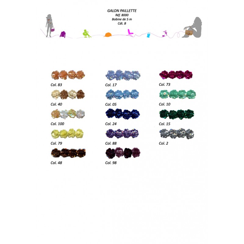 Stephanoise S8000 - GALON PAILLETTE