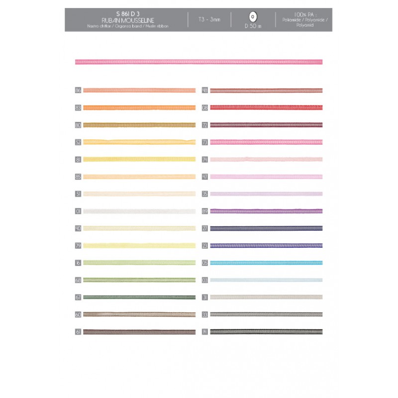 Stephanoise S861 - RUBAN MOUSSELINE