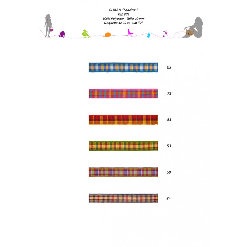 Stephanoise S874 - RUBAN CARREAUX