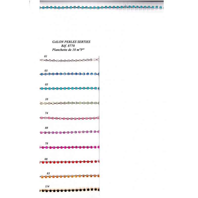 Stephanoise S8770 - GALON PERLES SERTIES