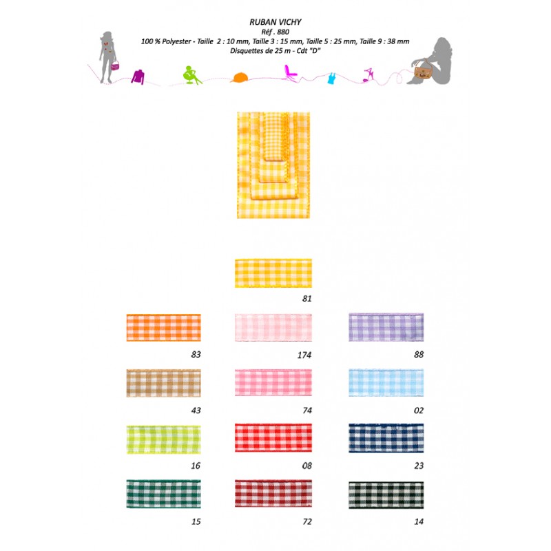 Stephanoise S880 - RUBAN VICHY