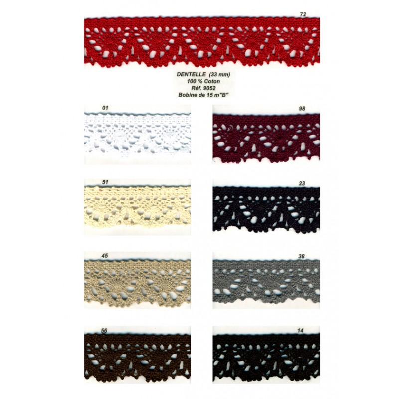 Stephanoise S9052 - DENTELLE COTON 3 3CM