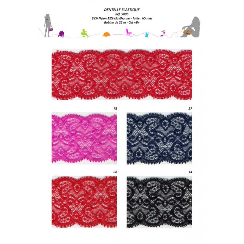 Stephanoise S9096 - DENTELLE ELASTIQUE 65 MM