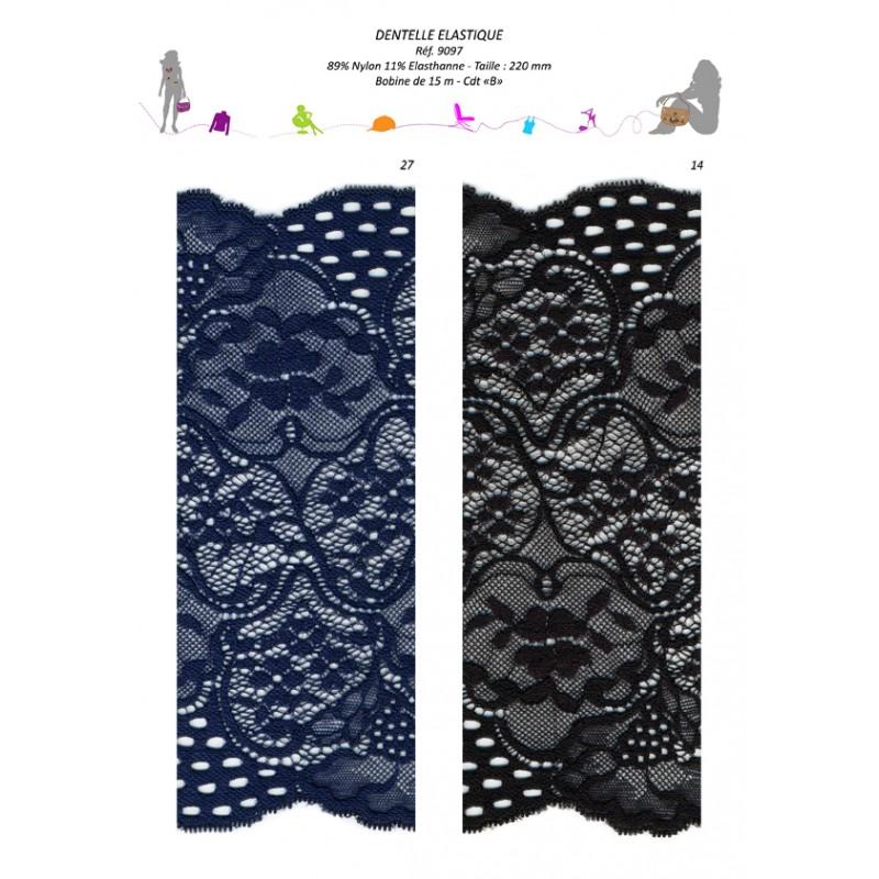 Stephanoise S9097 - DENTELLE ELASTIQUE 220MM