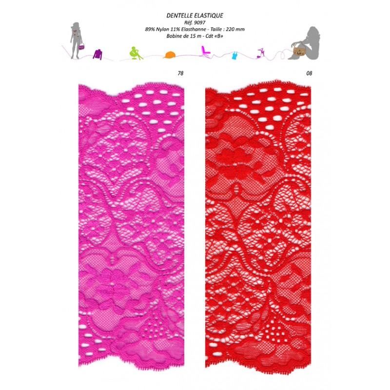 Stephanoise S9097 - DENTELLE ELASTIQUE 220MM