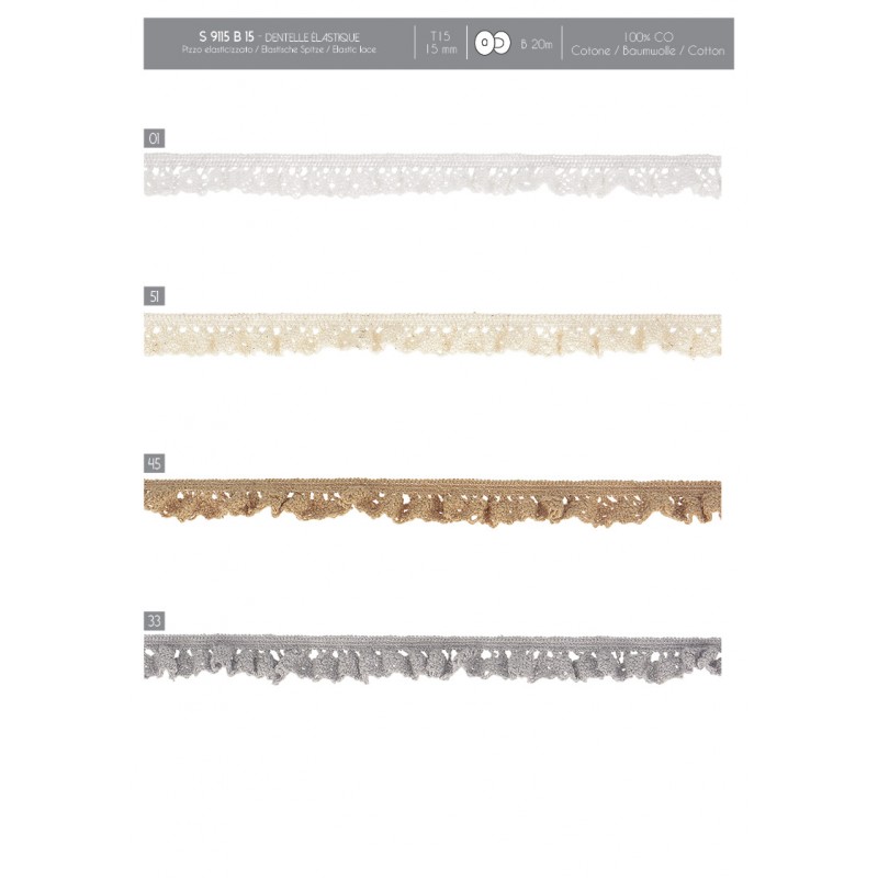 Stephanoise S9115 - DENTELLE ÉLASTIQUE