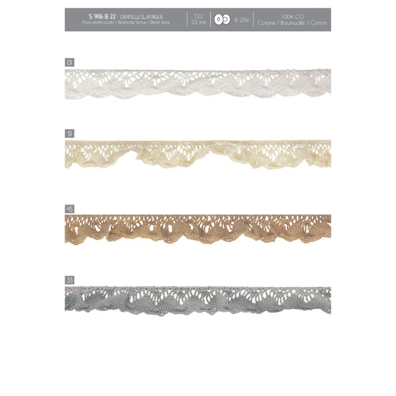 Stephanoise S9116 - DENTELLE ÉLASTIQUE