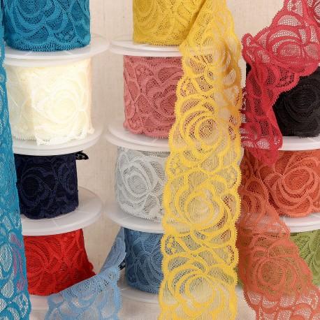 Stephanoise S9134 - DENTELLE ÉLASTIQUE FLEURS