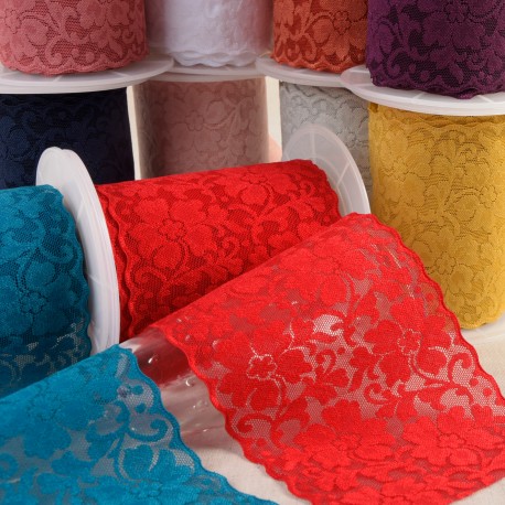 stephanoise S9137 - DENTELLE ÉLASTIQUE FLEURS
