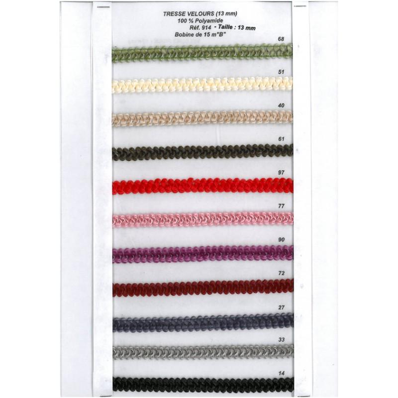 Stephanoise S914 - TRESSE VELOURS 13MM