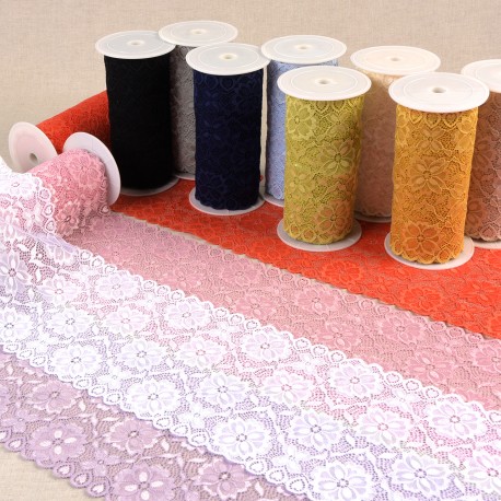 stephanoise S9146 - DENTELLE ÉLASTIQUE FLEURS