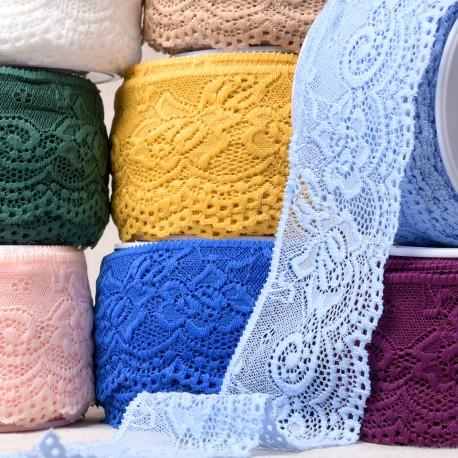 stephanoise S9150 - DENTELLE ELASTIQUE FLEURS