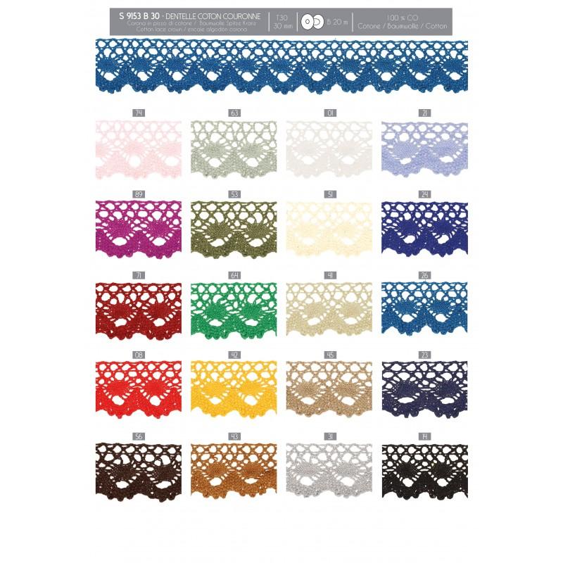 Stephanoise S9153 - DENTELLE COTON COURONNE