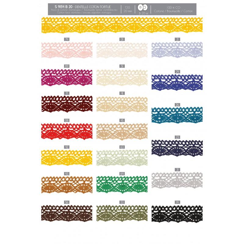 Stephanoise S9154 - DENTELLE COTON "TORTUE"