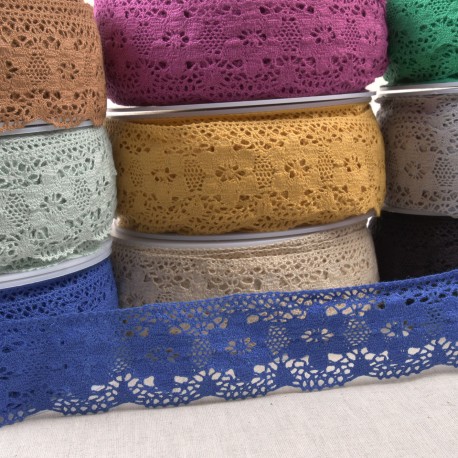 Stephanoise S9155 - DENTELLE COTON FLEURS