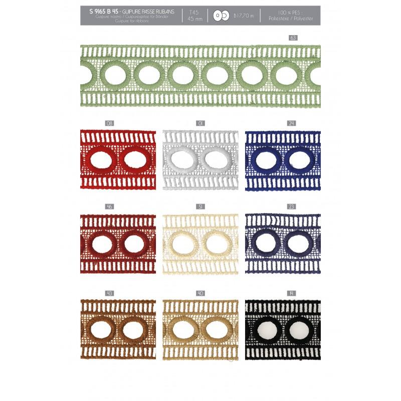 Stephanoise S9165 - GUIPURE PASSE RUBANS