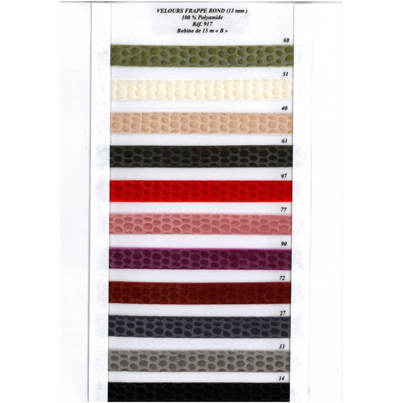Stephanoise S917 - VELOURS FRAPPÉ ROND 16MM