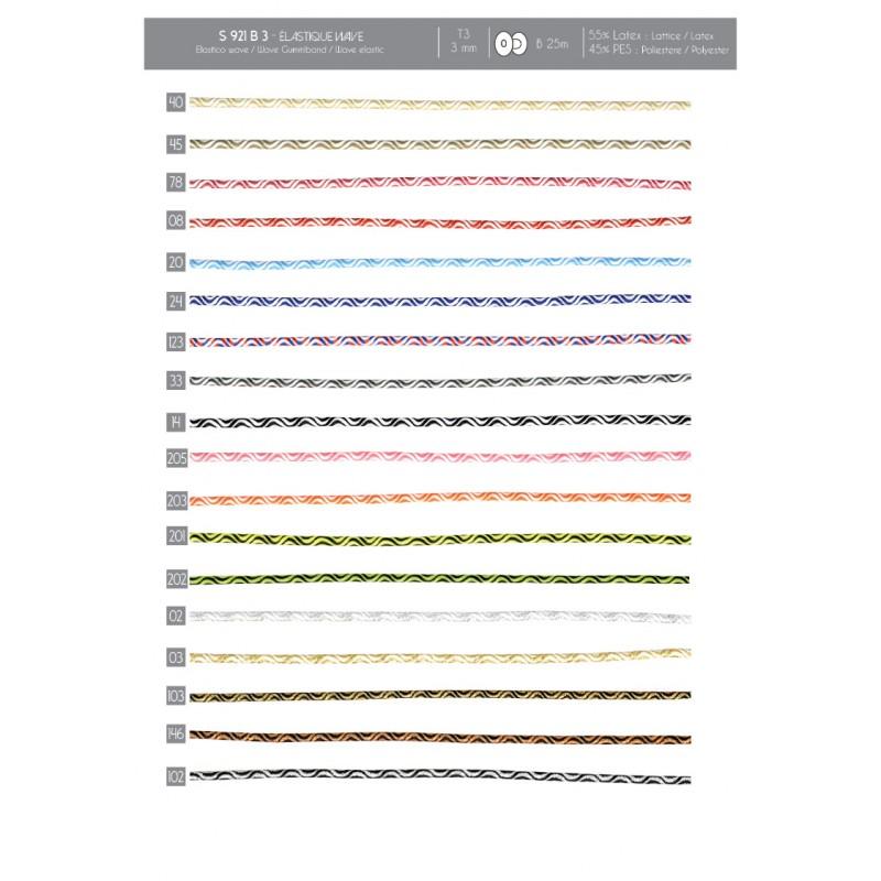 Stephanoise S921 - ÉLASTIQUE WAVE 3MM