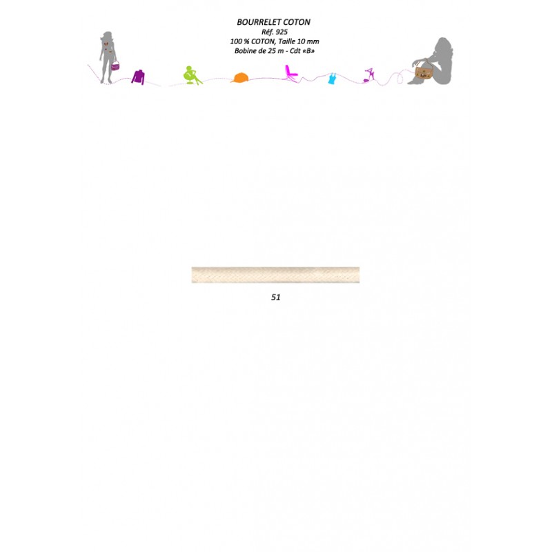 Stephanoise S925 - BOURRELET COTON 10 MM