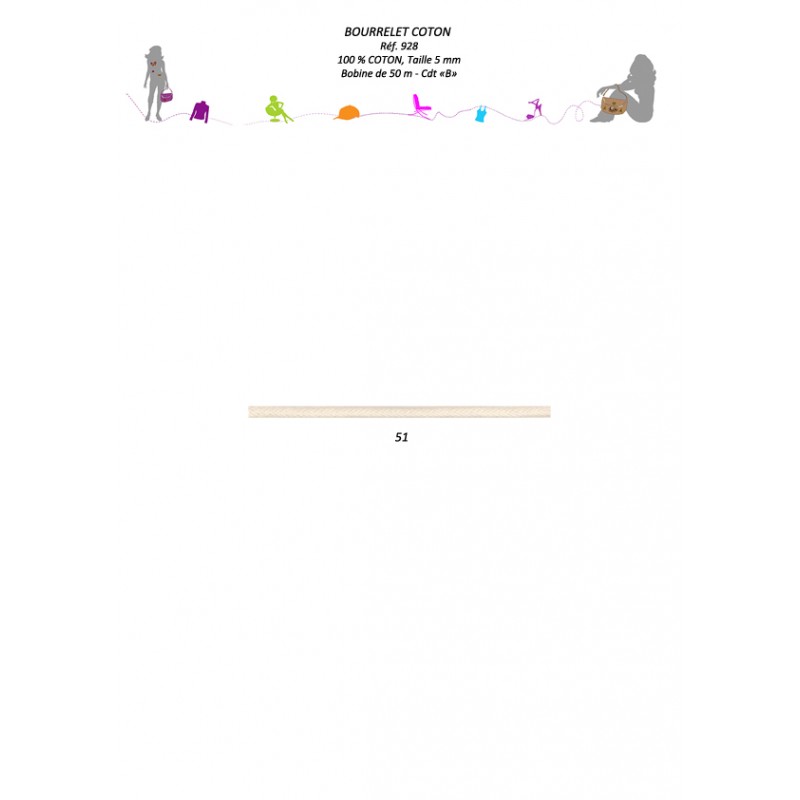 Stephanoise S928 - BOURRELET COTON 5MM