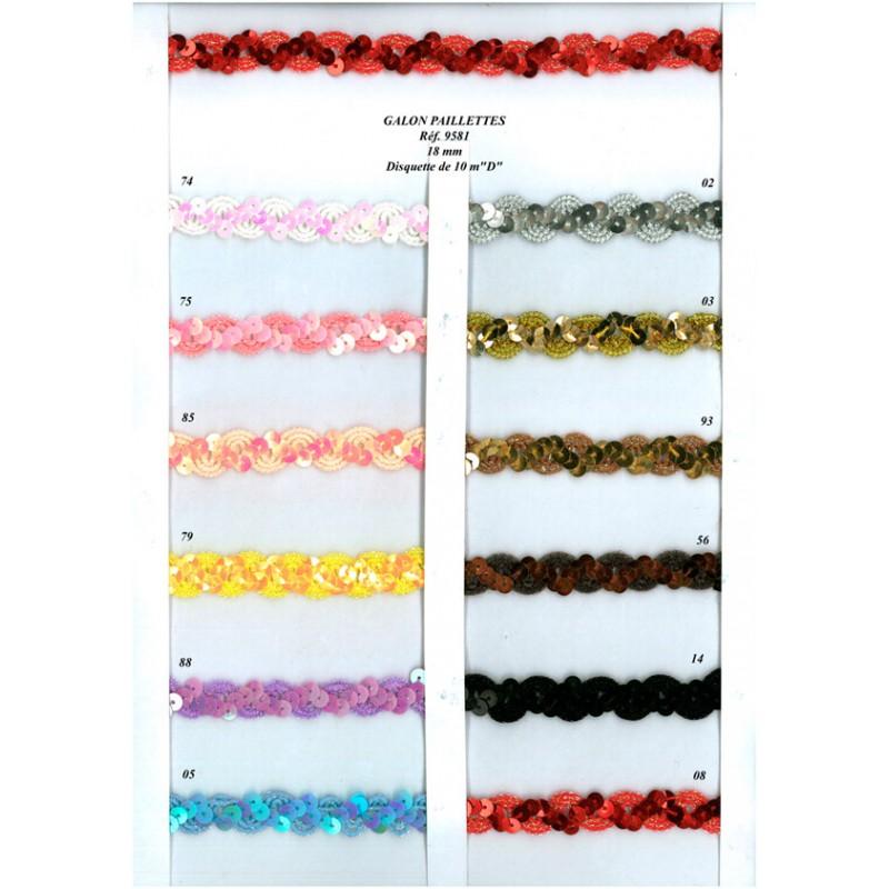 Stephanoise S9581 - GALON PAILLETTE 18MM
