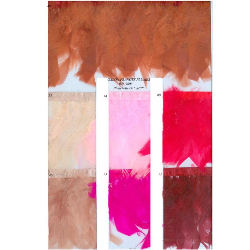 Stephanoise S9603 - FRANGE PLUMES CARTE 0.50M
