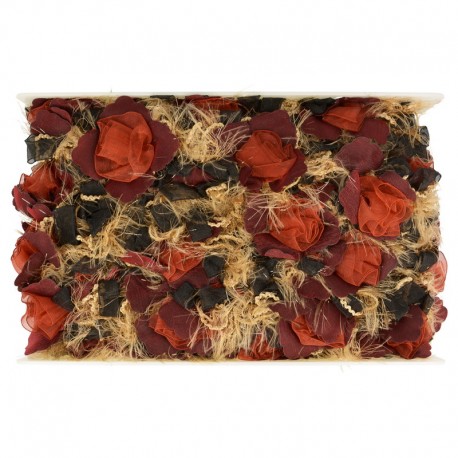 stephanoise S9666 - RUBAN FLEURS/ELASTIQUE