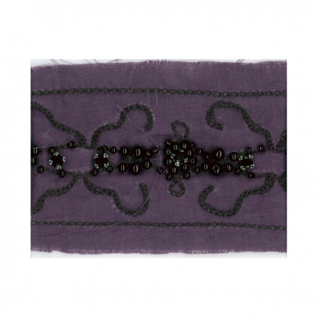 stephanoise S9674 - GALON COTON BRODE PERLES