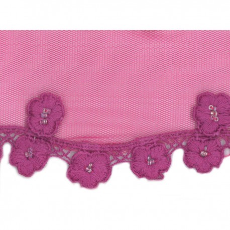 stephanoise S9688 - FLEURS BRODEES/TULLE