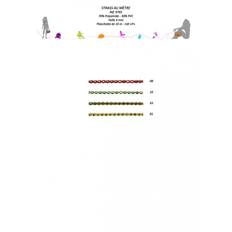 Stephanoise S9765 - STRASS AU METRE