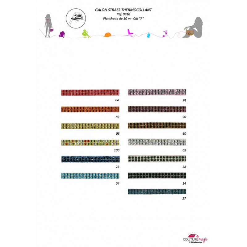Stephanoise S9810 - GALON THERMO STRASS