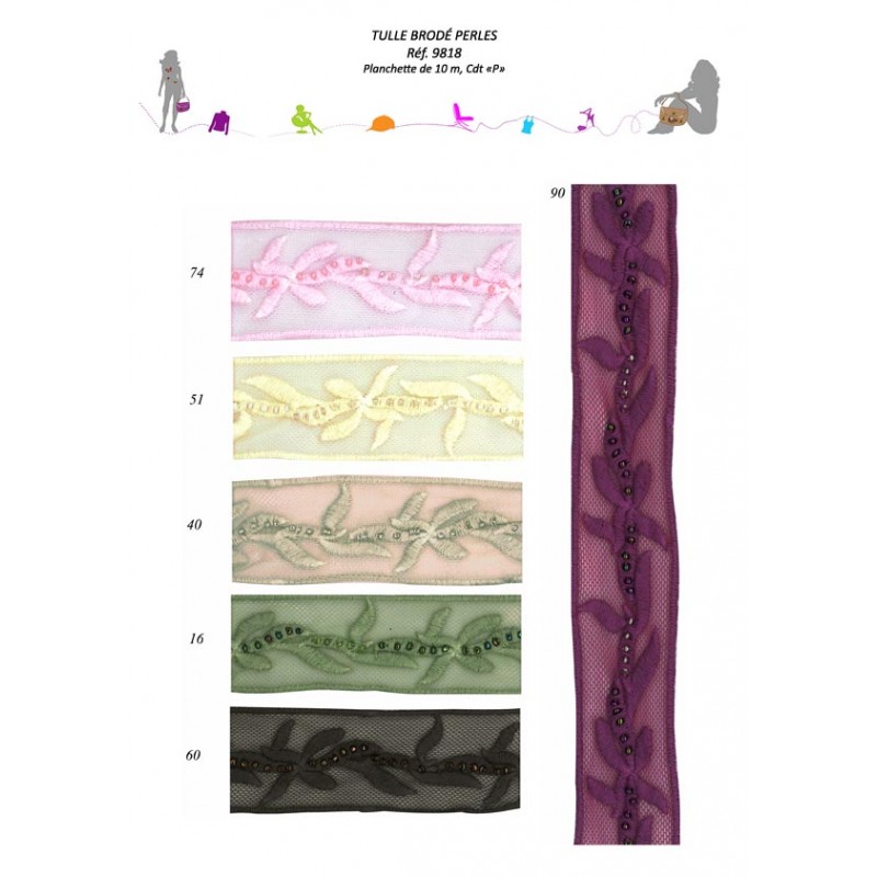 Stephanoise S9818 - BRODERIE SUR TULLE