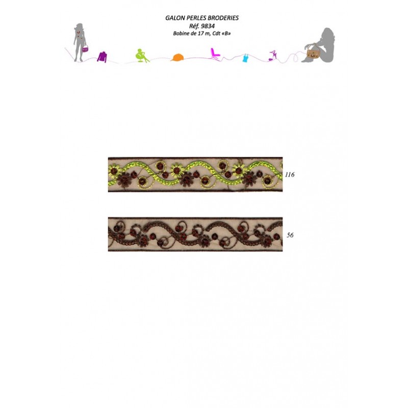 Stephanoise S9834 - GALON PAILLETTES BRODE