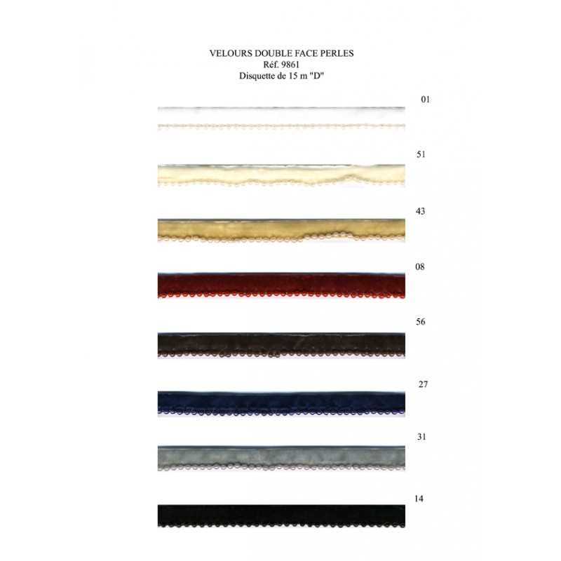 Stephanoise S9861 - VELOURS DOUBLE FACE PERLE