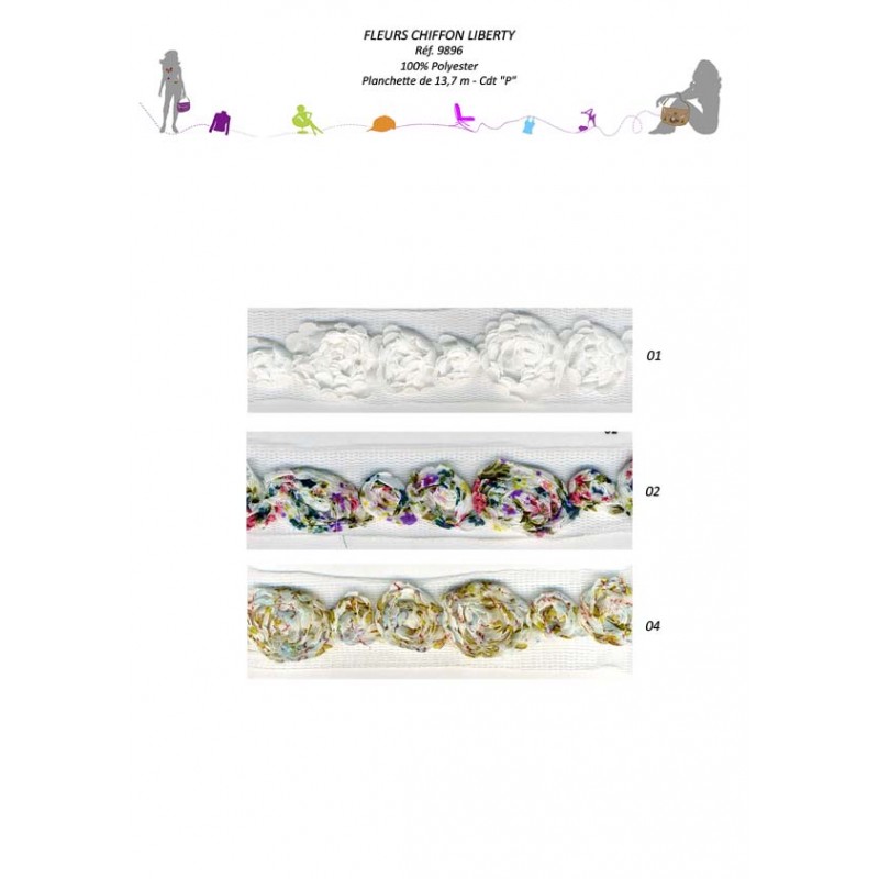 Stephanoise S9896 - FLEURS CHIFFON LIBERTY