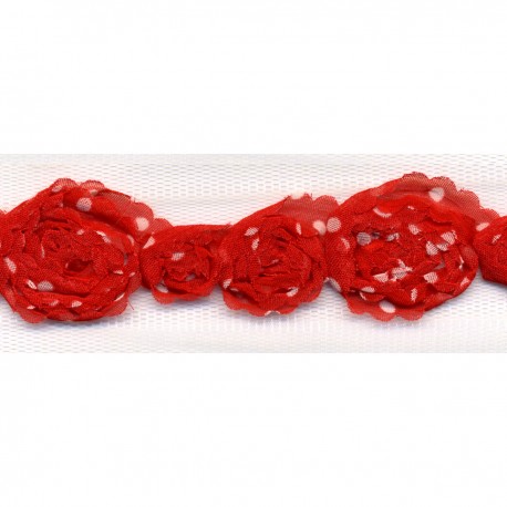 stephanoise S9897 - FLEURS CHIFFON POIS