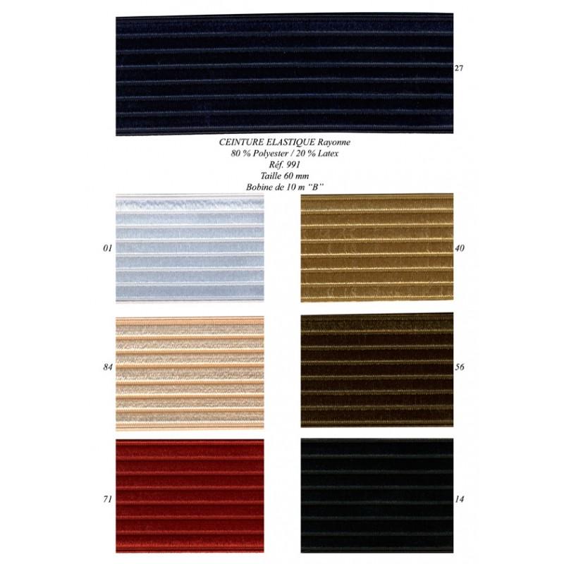 Stephanoise S991 - CEINTURE ELASTIQUE RAYONNE