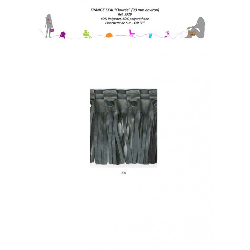 Stephanoise S9929 - FRANGE SKAI "CLOUTEE"