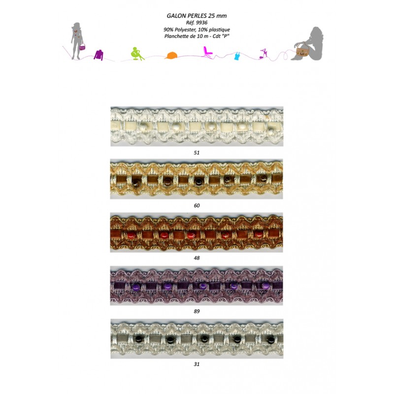 Stephanoise S9936 - GALON PERLES