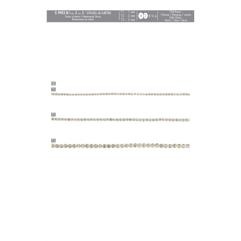 Stephanoise S9953 - STRASS AU METRE