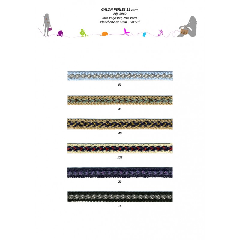 Stephanoise S9960 - GALON PERLES 11MM