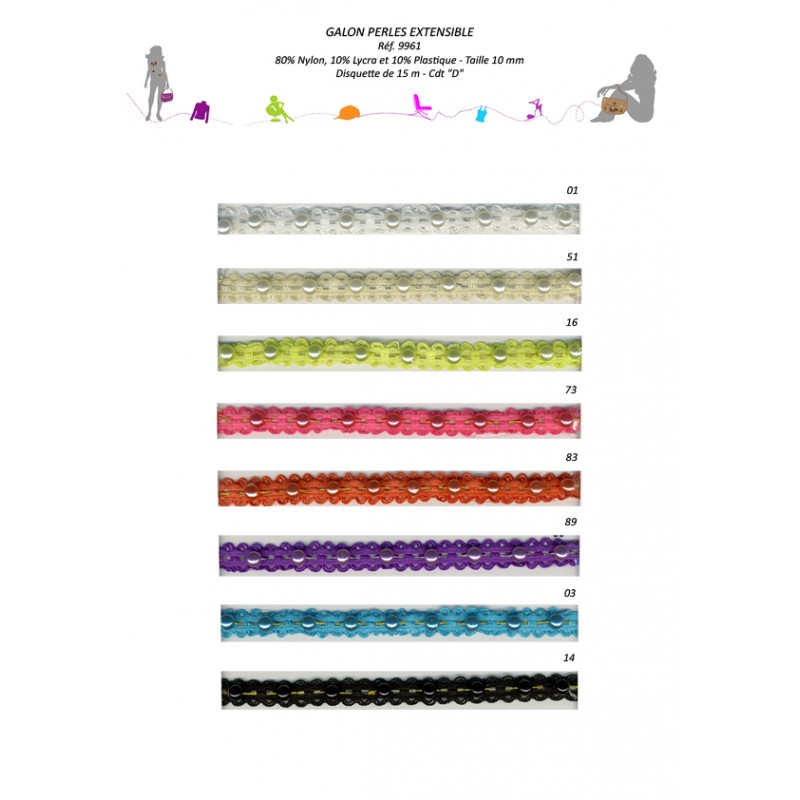 Stephanoise S9961 - GALON PERLES 10MM