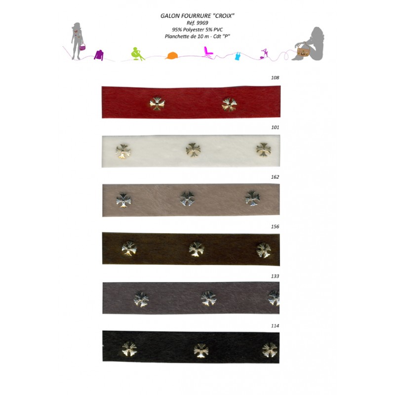 Stephanoise S9969 - GALON FOURRURE "CROIX"